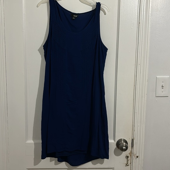 a.n.a Women’s Lined ,sleeveless, Navy  Blue Dress L - Picture 5 of 10